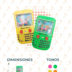 JUGUETE CELULAR AGUA PAQ CON 12 PIEZAS SJ-60 Q17