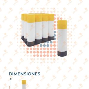 PEGAMENTO EN BARRA PAQ CON 12 PIEZAS YAMI-1094-4 A32