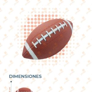 BALÓN DE FÚTBOL AMERICANO POR PIEZA YONG-689-6 Q38