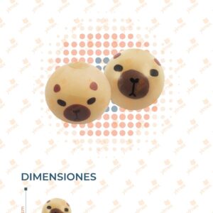 JUGUETE SQUISH CAPIBARA PAQ CON 12 PIEZAS 1247-1 L21