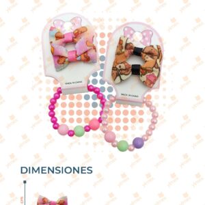 SET MOÑITOS CON PULSERA PAQ CON 12 SETS 25C-17 J24