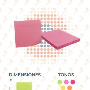 POST IT CUADRADO COLORES PAQ CON 12 PIEZAS AA-1093 A7