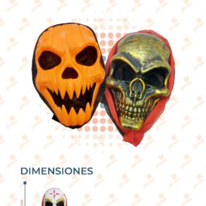 MÁSCARAS DE HALLOWEEN PAQ CON 10 PIEZAS B-32-6 N9