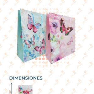 BOLSA DE REGALO DECORADA PAQ 12 PIEZAS C-2-13 M17