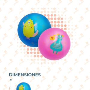 PELOTA INFLABLE DECORADA PAQ CON 12 PIEZAS D-134 N16