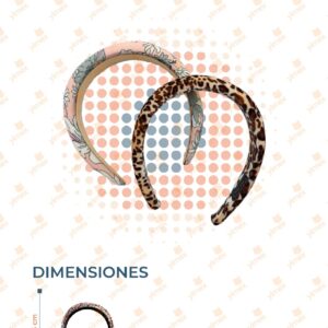 DIADEMA DECORADA MODELOS SURTIDOS PAQ CON 12 PIEZAS HLC-320 J21