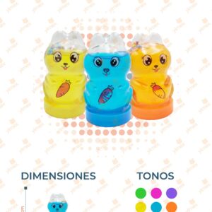 SLIME CONEJITO PQ CON 24 PIEZAS JT-562 L20