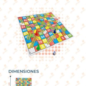 JUEGO DE MESA SERPIENTES Y ESCALERAS PAQ CON 12 PIEZAS QI-2828 P14