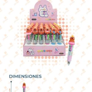 PLUMA 4 TINTAS CAPIBARA PAQ CON 36 PIEZAS R253R-2 B2