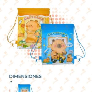 MOCHILA CAPIBARA PAQ CON 12 PIEZAS R253T-2 L43