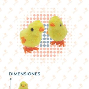 JUGUETE POLLITO CUERDA PAQ CON 12 PIEZAS S-1 Q13