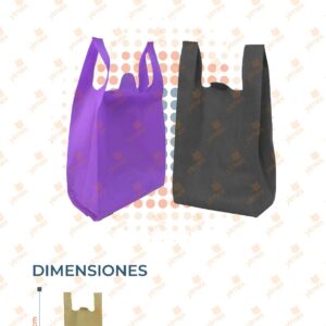 BOLSAS ECOLÓGICAS DE TELA PAQ CON 50 PIEZAS S-19-3 L45