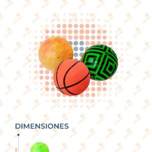 PELOTA SALTARINA PAQ 100 PIEZAS TLQ-100-32 N14