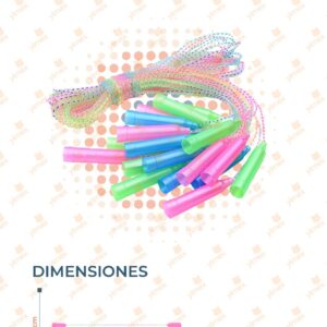 CUERDA PARA SALTAR PAQ CON 10 PIEZAS TS-01 Q38