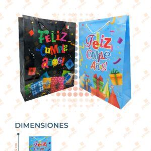 BOLSA DE REGALO DECORADA PQ 12 PIEZAS XX-A09C M2