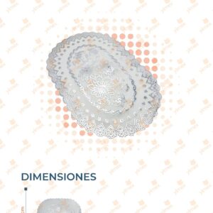 MANTEL OVALADO PAQ CON 12 PIEZAS YONG-2316-1 G17