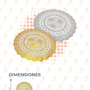 MANTELES REDONDOS PAQ CON 12 PIEZAS YONG-2316-2 F17