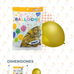 GLOBOS PAQ CON 50 PIEZAS YONG-440-3 N17