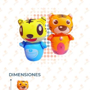 JUGUETE IFLABLE ANIMALITOS PAQ CON 12 PIEZAS 1045-6 L48