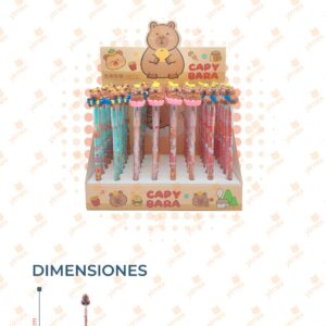 LAPIZ DE PUNTILLAS INTERCAMBIABLES CAPIBARA PAQ 48 PIEZAS 25C-126 A21