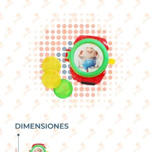 JUGUETE RELOJ LANZA DISCOS DEOCRADO PAQ CON 24 PIEZAS 6005 R18