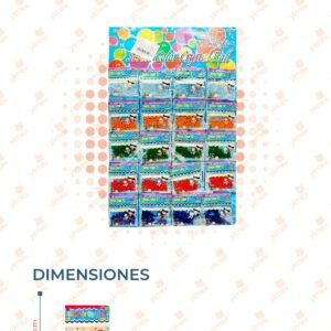 BOLITAS DE HIDROGEL COLORES PAQ CON 20 PIEZAS 6098 P11