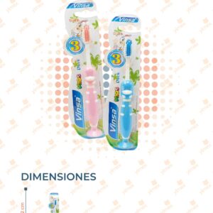 CEPILLO DENTAL INFANTIL PAQ CON 12 PIEZAS B-042 E9
