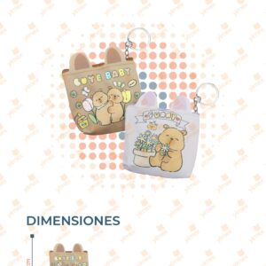 MONEDERO DECORADO CAPIBARA PAQ 12 PIEZAS GF253S-28 F5