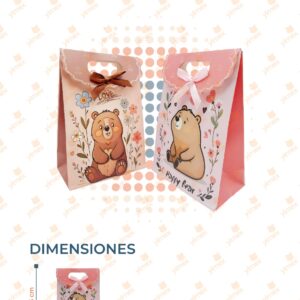 BOLSA DE REGALO CAPIBARA PAQ CON 12 PIEZAS GF-253S-4 C9