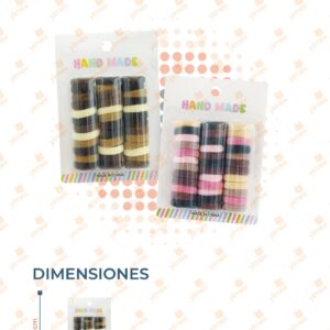 SET DONITAS PARA CABELLO PAQ CON 12 SETS GF240N-27 O11