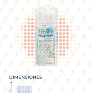 CORTINA PARA BAÑO POR PIEZA LIN-135-1 F12