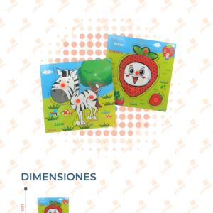 ROMPECABEZAS FIGURAS DIDÁCTICO POR PIEZA M-P1 A21