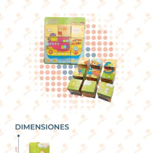 ROMPECABEZAS DIDÁCTICO MADERA POR PIEZA M-P6 B14