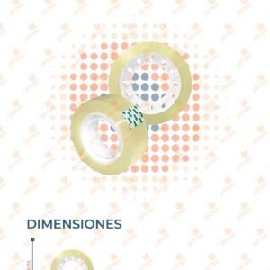 CINTA DIUREX PAQ CON 12 PIEZAS M100-7H-1 A14