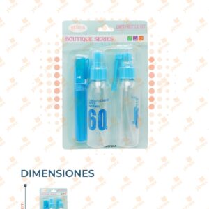 SET DE ATOMIZADORES PAQ CON 3 PIEZAS M36-24H-6 O2