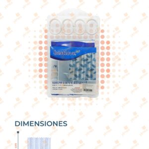 CORTINA PARA BAÑO POR PIEZA M421-3F-3 F13