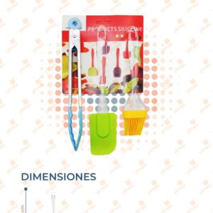SET PARA COCINA CON 3 PIEZAS DE SILICÓN M97-22F-3 O46