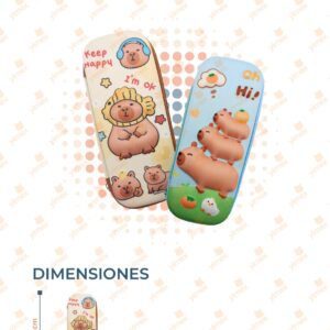 COLORERA DE TELA DECORADA CAPIBARA POR PIEZA R253R-36 A24