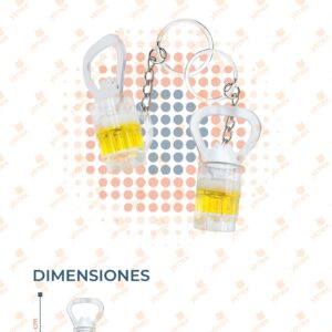 LLAVERO CERVEZA CON DESTAPADOR PAQ CON 12 PIEZAS Y-042 K17