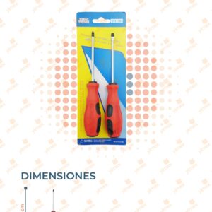 SET DE 2 DESARMADORES CRUZ Y PLANO YONG-2277 E15