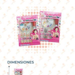 SET DE UÑAS CON DECORACIÓN PAQ CON 12 SETS ZJ-808 P15