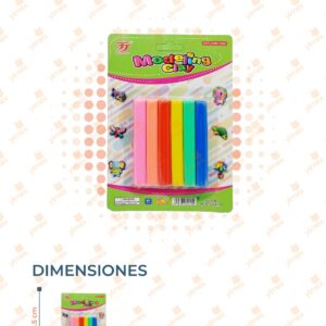 SET PLASTILINA CON 6 COLORES B-047 C16