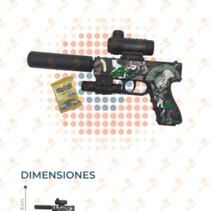 JUGUETE PISTOLA HIDROGEL POR PIEZA D-40 S5