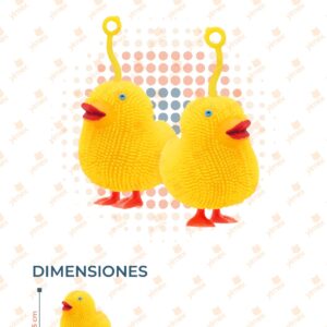 JUGUETE SQUISH POLLITO CON LUZ PAQ 12 PIEZAS GH-117 L9