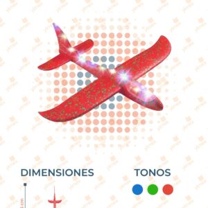 AVIÓN DE UNICEL CON LUCES POR PIEZA GH-729 Q39