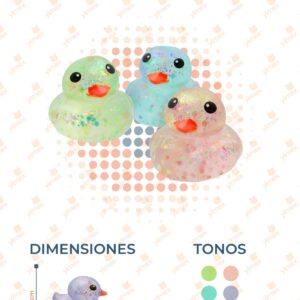 JUGUETE SQUISH PATITO PAQ 12 PIEZAS JT-517 L29