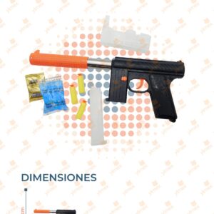 JUGUETE LANZA BOLITAS DE HIDROGEL POR PIEZA Q-206-1 S2