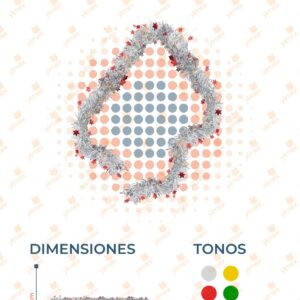 DECORACIÓN ESCARCHA NAVIDEÑA PAQ CON 12 PIEAS X-794-2 N18