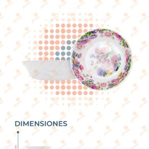 PLATO MELAMINA PAQ 12 PIEZAS AB-0967-6 O23