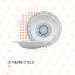 PLATO SOPERO MELAMINA POR PIEZA AB-0976-8 M25